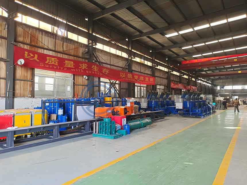 智能張拉生產車間